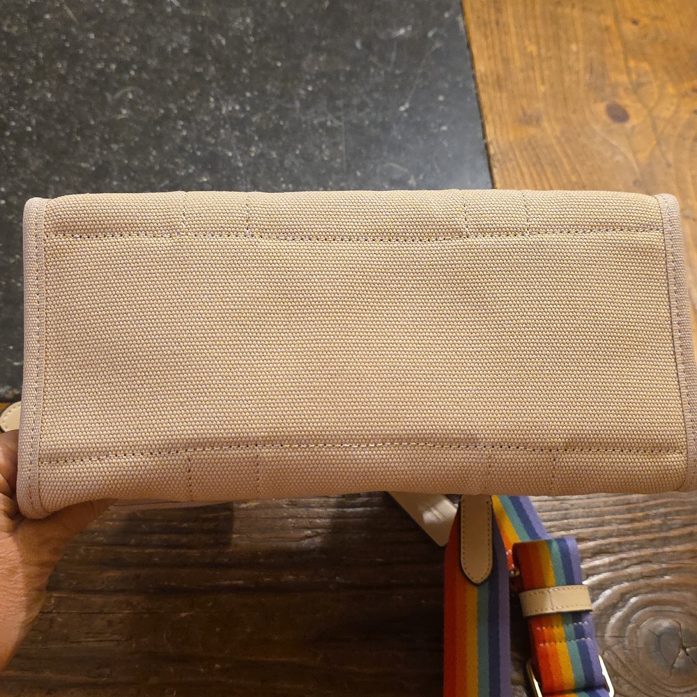 Coach Pride Rainbow Field Tote 22 Canvas Beige Bag--NWOT - Picture 3 of 11